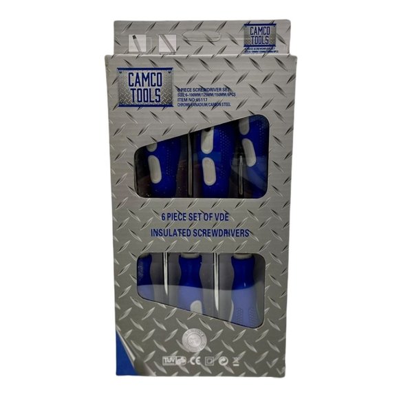 6 Piece Screwdriver Set With VDE Insulation by Camco Tools - Picture 1 of 3